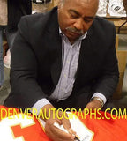 Willie Lanier Autographed Kansas City Chiefs XL Red Jersey HOF JSA