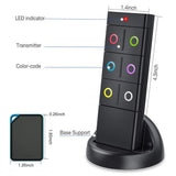 Key Finder, EALNK Wireless RF Item Locator Item Tracker Support Remote Control, 1 Transmitter and 6 Receivers - Keychain Smart Tracker Pet Tracker