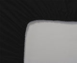 Mellanni Fitted Sheet Twin Black - Brushed Microfiber 1800 Bedding - Wrinkle, Fade, Stain Resistant - 1 Fitted Sheet Only (Twin, Black)