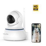 Wansview Wireless 1080P Security Camera, WiFi Home Surveillance IP Camera for Baby/Elder/Pet/Nanny Monitor, Pan/Tilt, Two-Way Audio SD Card Slot Q3-S