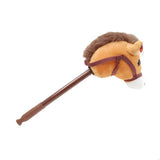 Linzy Hobby Horse, Galloping Sounds with Adjustable Telescopic Stick, Brown 36"