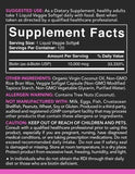 Biotin (10,000mcg) with Organic Coconut Oil | Supports Healthy Hair, Skin & Nails | Non-GMO Verified & Vegan Certified (120 Veggie-Softgels)