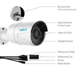 Reolink 5MP PoE Camera Outdoor/Indoor IP Security Video Surveillance Work with GA , IR Night Vision MotionDetection Audio Support SD Card