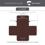 Sofa Shield Original Patent Pending Reversible Chair Slipcover, Chair, Black Gray