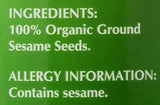 Baron's USDA Organic Tahini - Pure Ground Sesame Kosher 16-ounce Jars (Pack of 2)