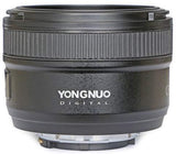 YONGNUO YN50mm F1.8N Standard Prime Lens Large Aperture Auto Manual Focus AF MF for Nikon DSLR Cameras