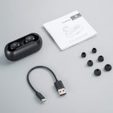 SoundPEATS TrueFree True Wireless Earbuds Bluetooth 5.0 in-Ear Stereo Bluetooth Headphones with Microphone Wireless Earphones 15 Hours Playtime