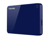Toshiba Canvio Advance 2TB Portable External Hard Drive USB 3.0, Blue (HDTC920XL3AA)