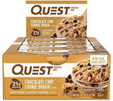 Quest Nutrition Chocolate Chip Cookie Dough Protein Bar, High Protein, Low Carb