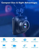 Dash Cam Car Camera Recorder FHD 1080P Front and Rear Cameras,Driving Loop Recording,2.2 Inch LCD Screen 170°Wide Angle, WDR,Night Vision, G-Sensor