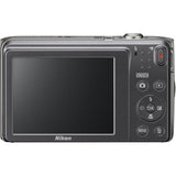 Nikon Coolpix A300 20.1MP 8x Optical Zoom NIKKOR WiFi Silver Digital Camera 26519B - (Renewed)