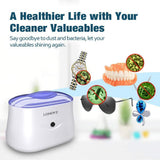Ultrasonic Jewelry Cleaner - Professional Ultrasonic Cleaner for Rings Eyeglasses Watches Coins Tools Razors Earrings Necklaces Dentures