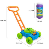 Lydaz Bubble Mower for Toddlers, Kids Bubble Blower Machine Lawn Games, Outdoor Push Toys Gifts for 1 2 3 4 5 Years Old Baby Boys Girls