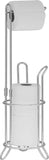Simple Houseware Bathroom Toilet Tissue Paper Roll Storage Holder Stand, Chrome Finish