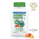 SmartyPants Kids Formula & Fiber Daily Gummy Vitamins: Gluten Free, Multivitamin & Omega 3 Fish Oil (DHA/EPA), Fiber, Methyl B12, Vitamin D3