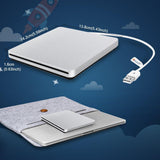VersionTECH. USB Ultra Slim External DVD Drive Burner Optical Drive CD+/-RW DVD +/-RW Superdrive Disc Duplicator Compatible with Mac and laptop