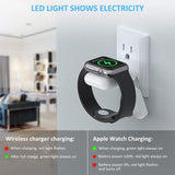STOON for Apple Watch Wireless Charger, Portable Magnetic Charger Stand with Switch and Power Indicator for Travel Outdoor, 1000mAh Power Bank