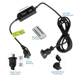 Outdoor Dimmer, 240W Max Outdoor String Lights Switch, Wireless Remote Control Dimmer