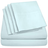 Sweet Home Collection Size 4 Fine Brushed Microfiber 6 Piece 1500 Thread Count Egyptian Quality - 2 EXTRA PILLOW CASES, VALUE - Twin, Aqua,