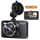 Dash Cam 1080P DVR Dashboard Camera Full HD 3" LCD Screen 170°Wide Angle, WDR, G-Sensor,Loop Recording Motion Detection Excellent Video Images(Black)