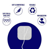 Syrtenty TENS Unit Pads 2x2 44 pcs Electrodes