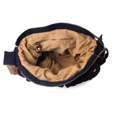 Kattee Leather Canvas Camera Bag Vintage DSLR SLR Messenger Shoulder Bag Black