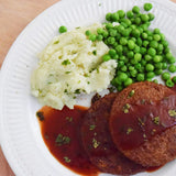 Loma Linda - Sustainable Plant-Based - Swiss Stake with Gravy (47 oz.) - Kosher