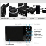Mini Digital Camera for Photography with 2.8 Inch LCD 8X Digital Zoom, 20MP HD Digital Camera Rechargeable Point and Shoot Camera (Black)