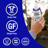 Orgain Grass Fed Clean Protein Shake, Creamy Chocolate Fudge - Meal Replacement, Ready to Drink, Gluten Free, Soy Free