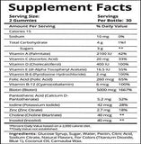 SugarBearHair Vitamins, Vegetarian Gummy Hair Vitamins with Biotin, Vitamin D, Vitamin B-12, Folic Acid, Vitamin A (1 Month Supply)