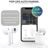 Bluetooth 5.0 Wireless Earbuds Noise Canceling Sports Headphones with【12 Hrs Charging Case】 IPX5 Waterproof 3D Stereo Earphones  (2019NewEarbuds)