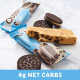 Quest Nutrition Cookies & Cream Protein Bar, High Protein, Low Carb, Gluten Free, Keto Friendly, 12 Count