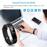 LETSCOM Fitness Tracker HR, Activity Tracker Watch with Heart Rate Monitor, Waterproof Smart Fitness Band with Step Counter, Calorie Counter