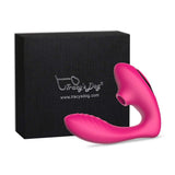 Clitoral Sucking Vibrator, G Spot Clit Dildo Vibrators Waterproof, Rechargeable Clitoris Stimulator with 10 Suction & Vibration Patterns (Pink)