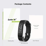Letsfit Fitness Tracker HR, Activity Tracker Watch with Heart Rate Monitor, Pedometer, Sleep Monitor, 14 Sports Modes, Step Counter, Calorie Counter