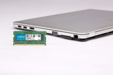 Crucial 8GB Single DDR3/DDR3L 1600 MT/S (PC3-12800) Unbuffered SODIMM 204-Pin Memory - CT102464BF160B
