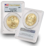 2018 Gold Eagle $50 MS70 PCGS First Strike