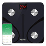 RENPHO Bluetooth Body Fat Scale, Weight Scale Digital Bathroom Smart Body Composition Analyzer Wireless BMI Scale Health Monitor, 396 lbs/180kg