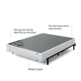 Zinus Armita 9 Inch High Profile Smart Box Spring / Mattress Foundation / Strong Steel Structure / Easy Assembly Required