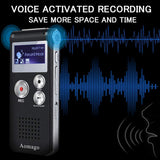 Digital Voice Recorder Voice Activated Recorder for Lectures, Meetings