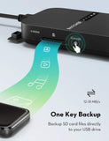 RAVPower FileHub, Travel Router AC750, Wireless SD Card Reader, Connect Portable SSD Hard Drive