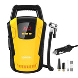 joyroom Portable Air Compressor Tire Inflator (CZK 3650) - 12V DC Car Tire Pump with Digital Pressure Gauge - 150 PSI, Bright Emergency Flashlight