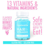 SugarBearHair Vitamins, Vegetarian Gummy Hair Vitamins with Biotin, Vitamin D, Vitamin B-12, Folic Acid, Vitamin A (1 Month Supply)