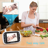 Baby Monitor with Remote Pan-Tilt-Zoom Camera and 3.2'' LCD Screen