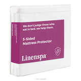 Linenspa Five Sided Mattress Protector, Twin, 5