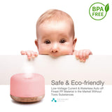 ASAKUKI 500ml Premium, Essential Oil Diffuser, 5 In 1 Ultrasonic Aromatherapy Fragrant Oil Humidifier Vaporizer, Timer and Auto-Off Safety Switch