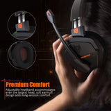 Gaming Headset NUBOW Gaming Headphones for Xbox One PS4 PC Stereo Surround Noise Cancelling Over Ear Gaming Headphones with Mic, Bass Surround