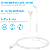 Lightning Earbuds, Popa in-Ear Headphones Earphones , MFi Certified, Compatible with iPhone X/XS/XS MAX/XR/8/8P/7/7P/iPad Pro/iPad Air/iPad Mini/iPod
