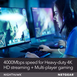 NETGEAR Nighthawk X6S Smart WiFi Router (R8000P) - AC4000 Tri-Band Wireless Speed (up to 4000 Mbps)