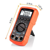 Crenova MS8233D Auto-Ranging Digital Multimeter Home Measuring Tools with Backlight LCD Display